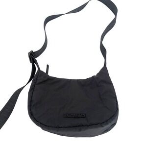 Athleta All About Me Mini Crescent Crossbody Bag Womens Black Athleisure Utility